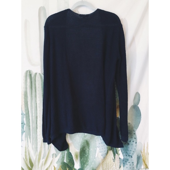 AEO comfy knit navy blue cardigan 🍃 - Picture 3 of 4